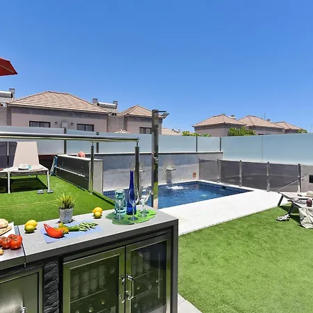 Villa Meloneras Deluxe Luxury Retreat In Gran Canaria Private Heated Pool Garden Terrace Bbq Fitness Walking Distance Of Meloneras, *